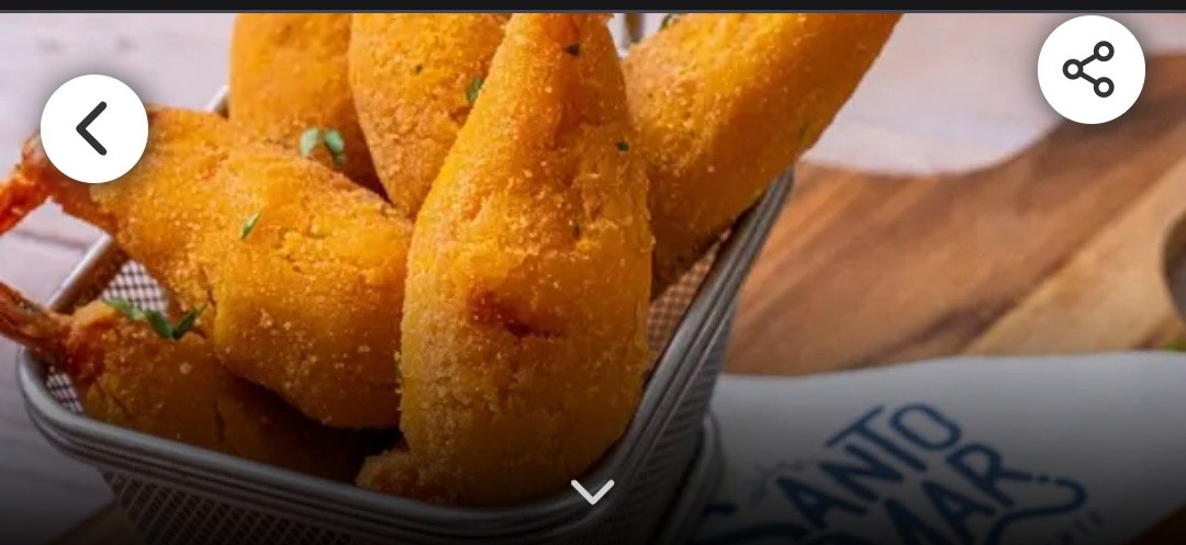 Coxinha de Camarão com Queijo - 10 Unidades