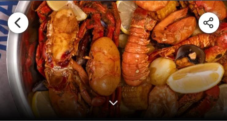 Seafood Boil (Saco de Frutos do Mar) para 2 pessoas